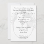 ファーストキスシーブルーカスタマイズ結婚式招待状 招待状 (裏面)