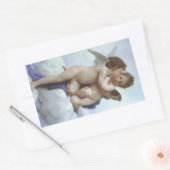 ファーストキスバイブーゲロー、ヴィンテージエンジェルビクトリアンズ 長方形シール (封筒)