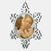 ファーストキス(エンジェル詳細)バイブゲロー スノーフレークピューターオーナメント (右)