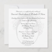 ファーストキス パープル カスタマイズ ウェディング 招待状 (裏面)