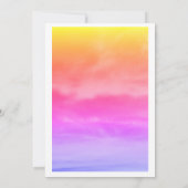 ファーストクラウドナインガールズバースデーパーティー1stピンクアート 招待状 (裏面)