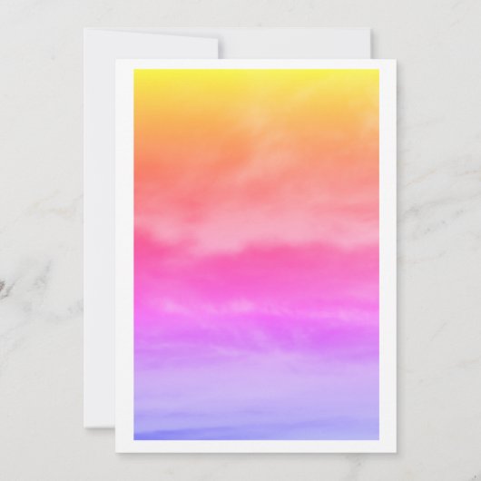 ファーストクラウドナイン誕生日パーティー1stピンクアート 招待状 (裏面)