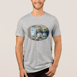 ファーストクラスに乗り合わせた宇宙人 トライブレンドＴシャツ
