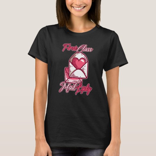 ファーストクラスのメール・レディ Tシャツ (正面)