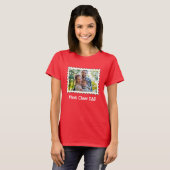 ファーストクラスパパ最高のパパカスタム横写真 Tシャツ (正面フル)