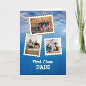 ファーストクラスパパ最高のパパLGBTカスタム3 photo カード (正面)