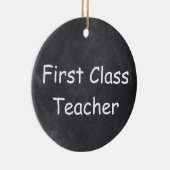 ファーストクラス先生シャルボードデザインギフトアイディア セラミックオーナメント (右)