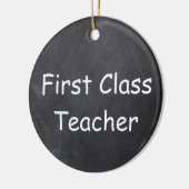 ファーストクラス先生シャルボードデザインギフトアイディア セラミックオーナメント (左)