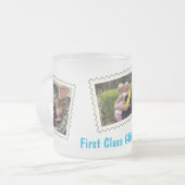 ファーストクラス最高ののグランドパカスタム3枚 フロストグラスマグカップ (正面左)