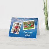 ファーストクラス最高のパパパパEver 2カスタムの写真 カード (正面)