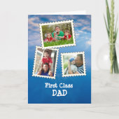 ファーストクラス最高のパパパパEver 3カスタムの写真 カード (正面)