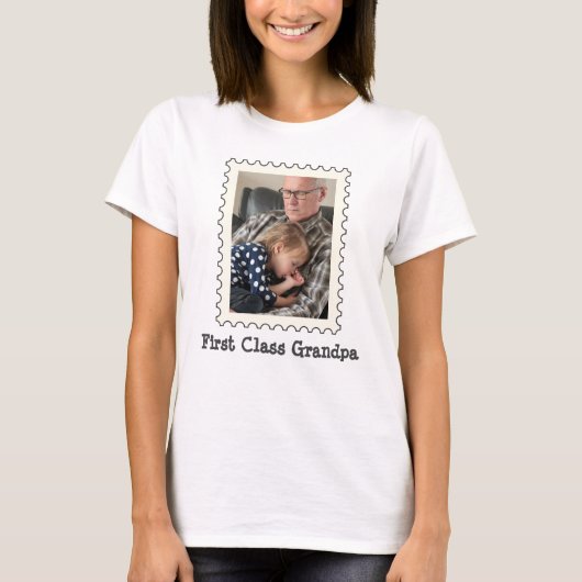 ファーストクラス最高のGrandpa Grandpa Everのカスタム写真 Tシャツ (正面)