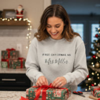 ファーストクリスマス+ミセス+お名前入り