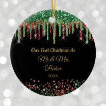 ファーストクリスマス Mr & Mrs ブラック ギャルタメ 滴りデザイン