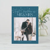ファーストクリスマス Mr Mrs 新婚フォト ティール シーズンカード (スタンド正面)