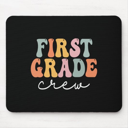 ファーストグレードのクルーレトロGroovyヴィンテージ初日 マウスパッド (正面)