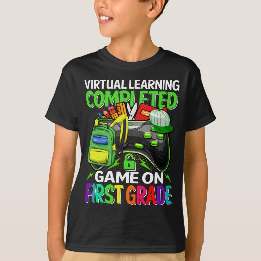 ファーストグレードゲーム新学期Tシャツ Tシャツ (正面)