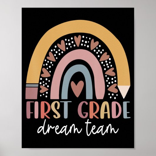 ファーストグレードリームチーム先生キッズ新学期 ポスター (正面)