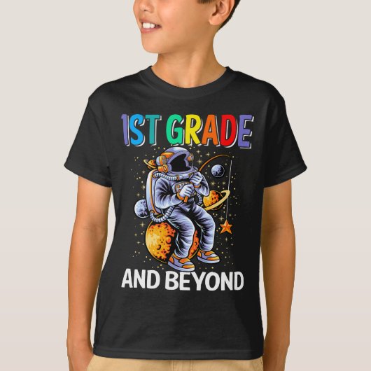 ファーストグレードT新学期スペースマン宇宙愛好家 Tシャツ (正面)