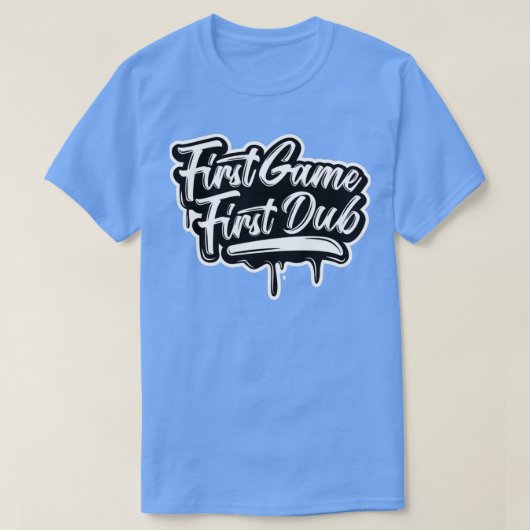 ファーストゲームファーストダブ Tシャツ (デザイン正面)