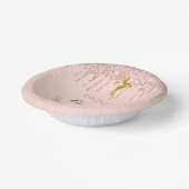 ファーストコミュニオンガールバラ金ゴールドグリッタードライブ名 ペーパーボウル (傾斜あり)