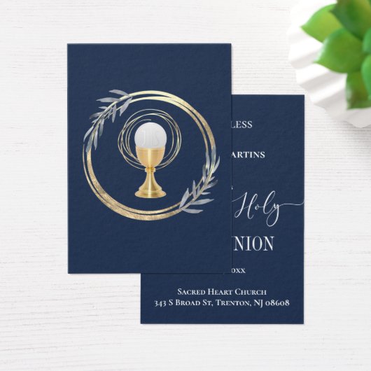 ファーストコミュニオンクラシックブルー記憶カード (デスク)