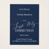 ファーストコミュニオンクラシックブルー記憶カード (裏面)