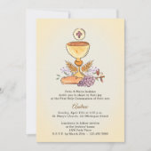 ファーストコミュニオンシャリス 招待状 (正面)