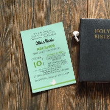 ファーストコミュニオンドーブオンブランチブルー招待状