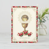 ファーストコミュニオンフローライエズディバイナリーフローラ 招待状 (スタンド正面)