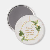 ファーストコミュニオンフローラカラリリー金ゴールド大理石 マグネット (正面/裏面)