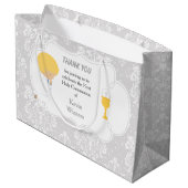 ファーストコミュニオンブロンド少年シルバーダマスク ラージペーパーバッグ (裏面アングル)