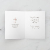 ファーストコミュニオンホワイトフローラクロスネームカード カード (内部)