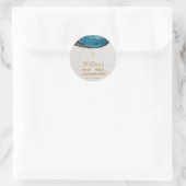 ファーストコミュニオンボーイブルージオードマーブル金ゴールドクロス ラウンドシール (バッグ)