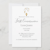 ファーストコミュニオンロザリオシンプルイベント 招待状 (正面)