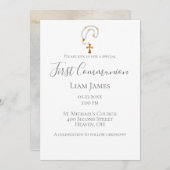 ファーストコミュニオンロザリオシンプルイベント 招待状 (正面/裏面)