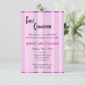 ファーストコミュニオン招待状-ガール 招待状 (スタンド正面)