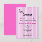 ファーストコミュニオン招待状-ガール 招待状 (正面/裏面)