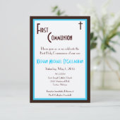 ファーストコミュニオン招待状-ボーイ 招待状 (スタンド正面)
