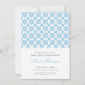 ファーストコミュニオン招待状 – 少年のカスタム名刺 招待状 (正面)