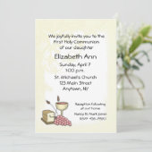 ファーストコミュニオン招待状 招待状 (スタンド正面)