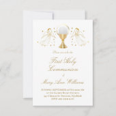 ファーストコミューニオンゴールデンエンジェルス招待状 招待状 (正面)