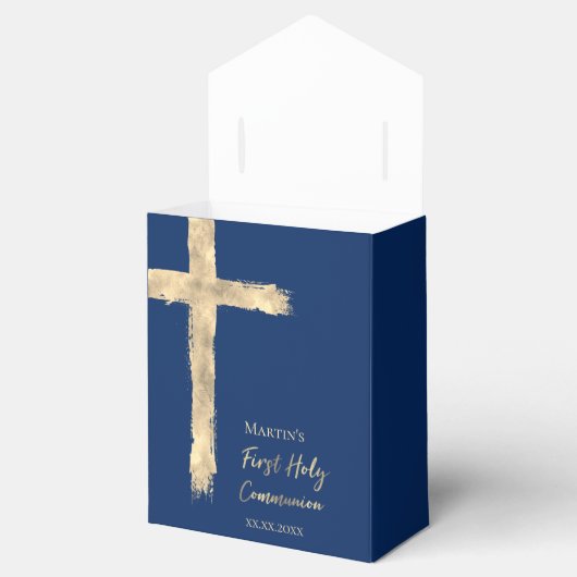 ファーストコミューニオンゴールデンクロスフェイスボックス フェイバーボックス (オープン)