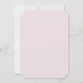 ファーストコミューニオンピンクフローラ金ゴールドクロス招待状 招待状 (裏面)