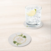 ファーストコミューニオンマーブルカラリリーフローラ ラウンドペーパーコースター (インサイチュ)