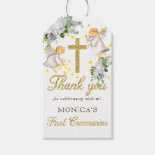 ファーストコミューンエンジェルグリッター 男女兼用 ギフトタグ (正面)