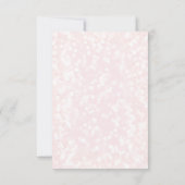 ファーストコミューンフェイクグリッターカトリックの女の子 招待状 (裏面)