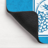 ファーストコミューン、小麦、ぶどうブルー マウスパッド (コーナー)