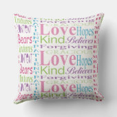 ファーストコリント13ラブワード装飾用クッション クッション (裏面)