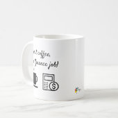 ファーストコーヒーマグ金融会計ギフトカスタマイズ コーヒーマグカップ (正面左)
